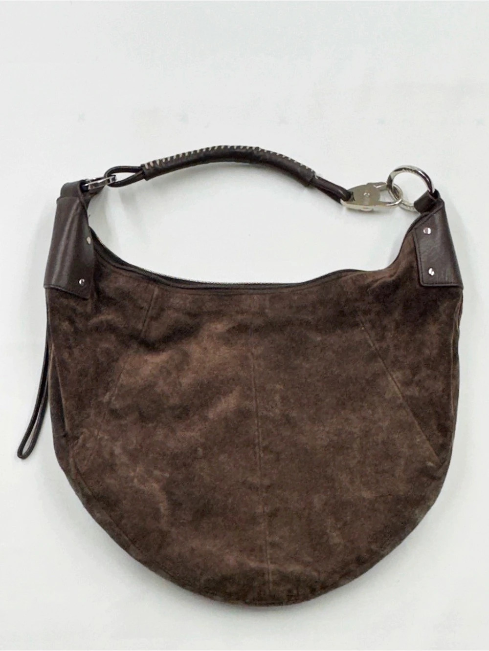 Vintage Wilsons Leather Pelle Studio Brown Suede Hobo Bag Y2K